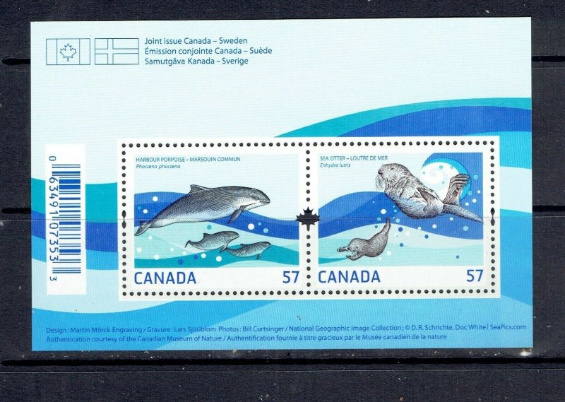 CANADA - CP - 2010 MARINE LIFE  SOUVENIR SHEET - SCOTT 2387 - MNH