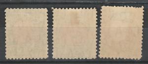 AUSTRALIA 1931 POSTAGE DUE 1/2D 2D AND 4D PERF 11 C OF A WMK