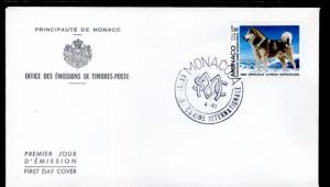 Monaco 1366 Dog U/A FDC