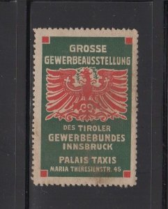 Austrian Advert Stamp- Exhibition of the Tyrolean Trade Association Innsbruck