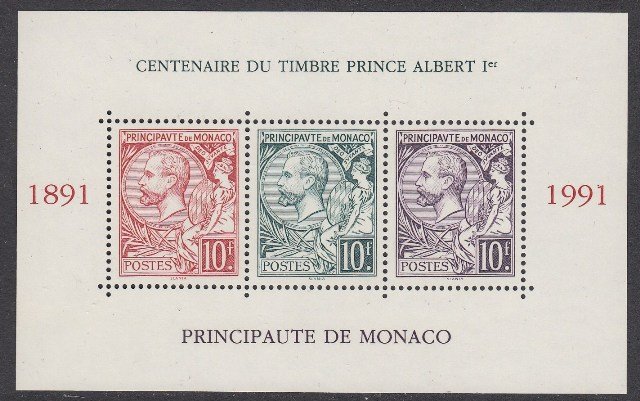 Monaco 1782 Prince Albert MS mnh