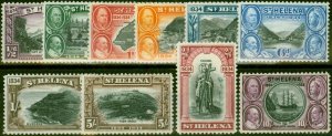 St Helena 1934 Set of 10 SG114-123 Fine LMM