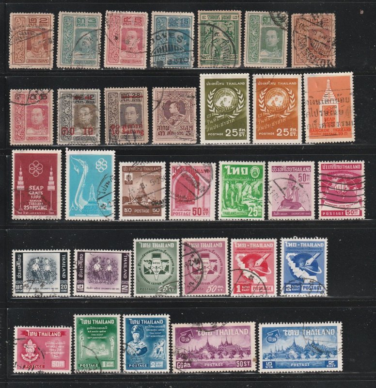 Thailand - Lot A - No Damaged Stamps. All The Stamps Are In The Scan.