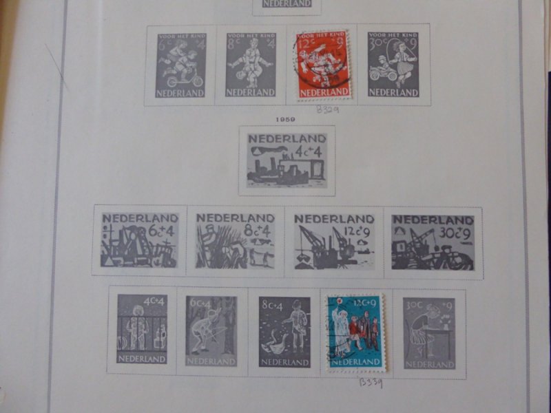 Netherlands 1872-1965 Stamp Collection on Scott International Pages