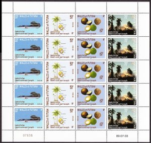 Wallis and Futuna Legends of the Pacific Full Sheet 2003 MNH SG#832-835