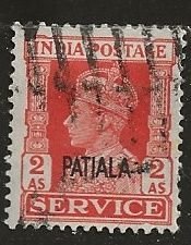 India - Patiala  ^ Scott # O70 - Used