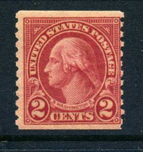 Scott #599A Washington TYPE 2 Mint Coil  Stamp NH (Stock 599A-233)