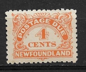 1949 Newfoundland J4 4¢ Postage Due MH