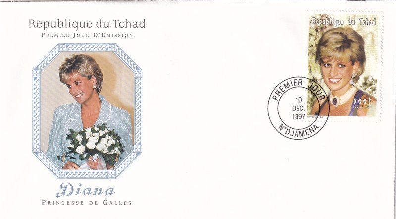 1997, Chad: Diana, FDC (E11420)