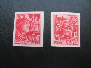 GERMANY 1945 MNH OG  SC B293-4 TROOPER IMPERF.  SET XF $90 (112)