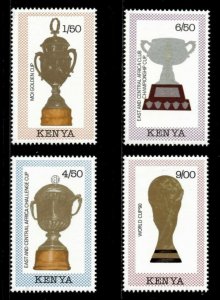 Kenya 1990 - World Soccer Cup Trophies - Set of 4v - Scott 515-18 - MNH