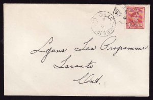 Canada-cover #11935 -Uplands MPO 307,Ont- My 13 1946-4c KGVI war