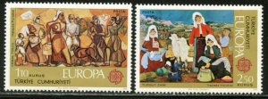 TURKEY Sc#2004-2005 1975 EUROPA Issue Complete Set OG Mint NH