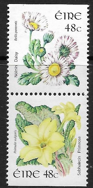 Ireland - 1569A - Primrose & Daisy 48ct. - vertical pair - MNH