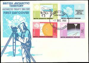 1981 BRITISH ANTARCTIC TERRITORY FIRST DAY ANTARCTIC TREA...