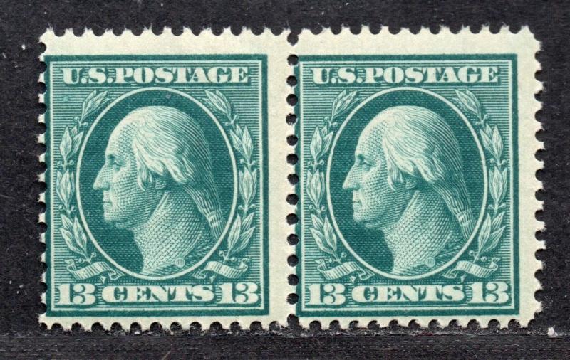 **US, SC# 339 MNH Fine OG Pair, Perf 12, Wmk 191, CV $180.00