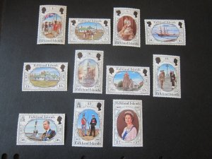 Falkland Islands 1983 Sc 360-370 set MNH