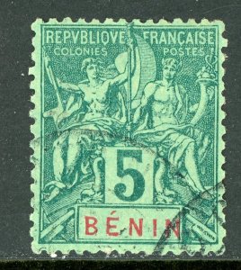 France Colonies 1894 Benin 5¢ Peace & Commerce Scott #36 VFU J316