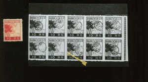 Ryukyu Islands 3X8 Miyako Provisional Mint Stamp (Lot Bz 489)