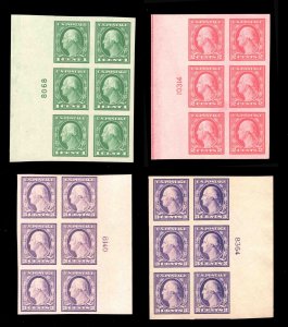momen: US Stamps #481-484 SET PLATE BLOCKS MINT OG NH LOT #79003