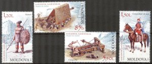 Moldova 2012 Military Ancient Weapon Set of 4 MNH**