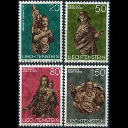 LIECHTENSTEIN 1977 - Scott# 632-5 Sculptures Set of 4 NH