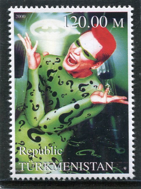 Turkmenistan 2000 BATMAN 1 value Perforated Mint (NH)