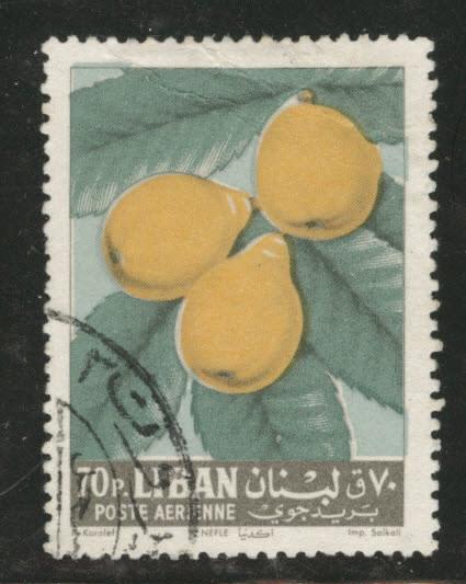 LEBANON Scott C365 used 1962 airmail