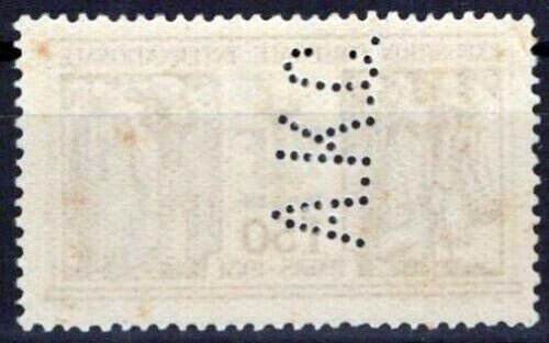 France 262 MNH Perfin AKC Weak TLC Fauxing ZAYIX 0224S0087