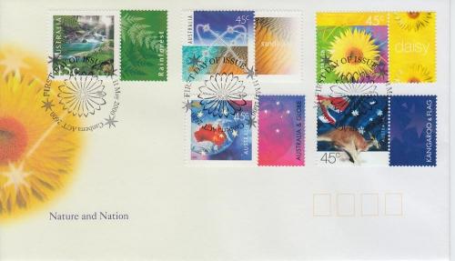 2000 Australia Nature & Nation w/labels (Scott 1830-4) FDC  