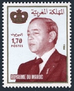 Morocco 717 two stamps, MNH. Michel 1252. King Hasan II, 1994.