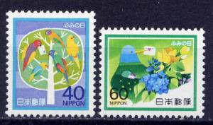 JAPAN Sc#1566-7 1984 Letter Writing Day MNH