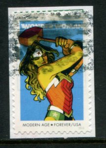 5149 US (47c) Wonder Woman SA, used on paper