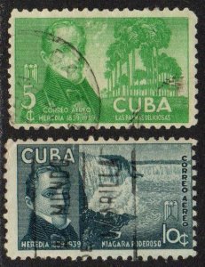 Cuba Sc #C34-C35 Used