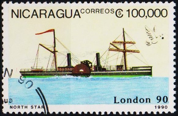 Nicaragua. 1990 100,000cor  Fine Used