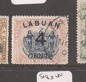 Labuan 4c/24c Arms SG 107 VFU (6auq) 