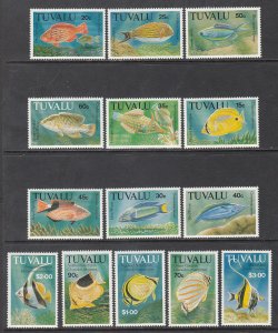 Tuvalu 598-611 Fish MNH VF