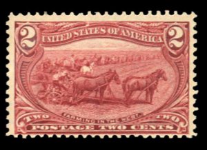 United States, 1898 Trans-Mississippi Issue #286 Cat$70.50, 1898 2c copper re...