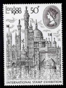 Great Britain Scott 909 MNH** Large London view Expo 1980 stamp