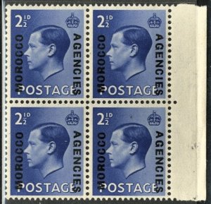 GREAT BRITAIN - MOROCCO - SC #245 - MINT NH BLOCK OF 4- 1936 - Item GBMOR015