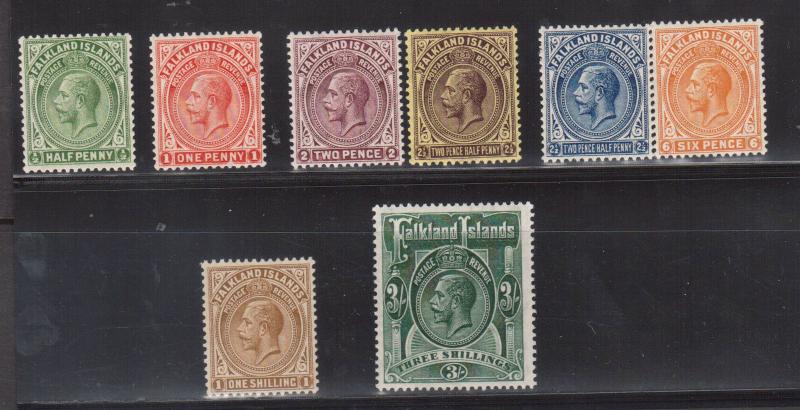 Falkland Islands #41 - #48 VF Mint