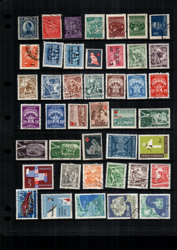 Yugoslavia  42  diff used and mint lot collection