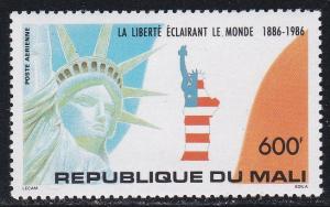 Mali # C520, Statue of Liberty Centennial, NH, 1/2 Cat.