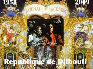 Djibouti 2009 Michael Jackson s/s Imperforated mnh.vf