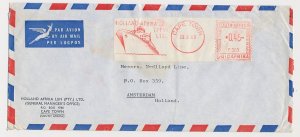 Meter cover South Africa 1963 Shipping Company Holland Africa Line