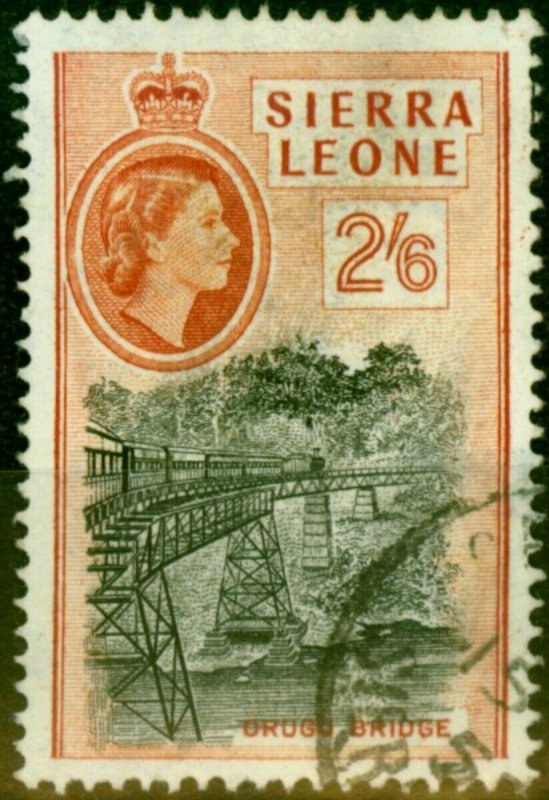 Sierra Leone 1956 2s6d Black & Chestnut SG219 Fine Used