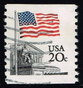 US #1895 Flag over Supreme Court; Used Tag Shift (0.25)