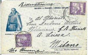 ITALIA - SPAGNA: UFFICIO POSTALE SPECIALE N.41 - 1939