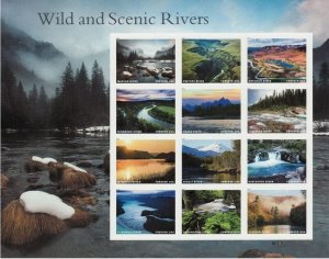 Wild and Scenic Rivers  forever stamps  8 sheets of 12pcs toatl 100 pcs