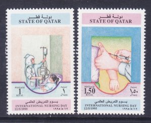 Qatar 866-67 Mi1061-62 MNH 1995 International Nursing Day Set